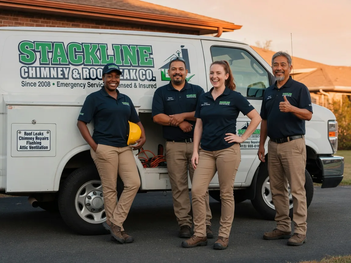 Chimney flashing repair company in Pleasant Hill, NC